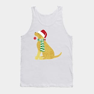 Christmas Yellow Lab Holiday Dog Tank Top